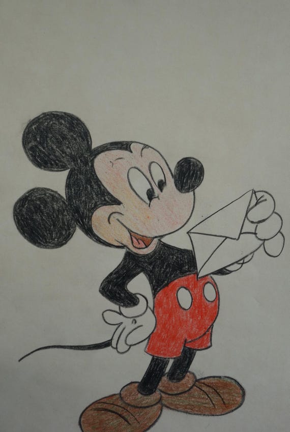 DISNEY ディズニー 絵を描くミッキー 置物 ミッキーマウス 公式