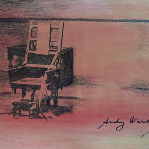 Belle peinture unique Pop Art chaise électrique, signée, Andy Warhol image 7
