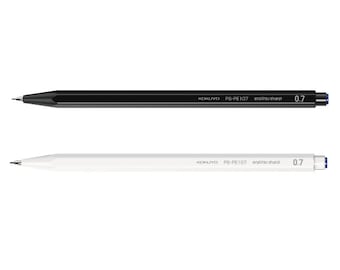 Kokuyo Mechanical Pencil "Enpitsu Sharp" 0.7mm Body color black/white,Made in Japan