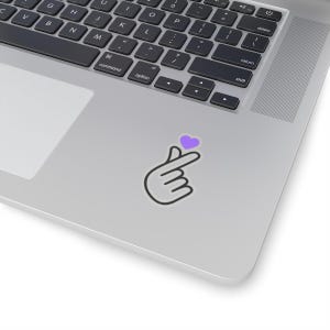 K-Pop Heart Fingers - I Purple You - Kiss-Cut Stickers