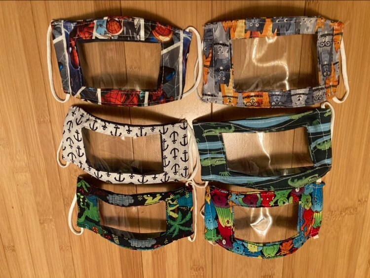 Clear Window Child Face Mask for Hearing Impaired/Lip Readers III