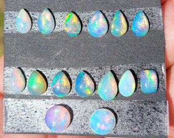 1 Piece 100% natural Welo Opal  Freeform Flat Back Gemstone Cabochon Multiple Choice Listing