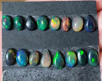 1 Piece 100% natural smoked Welo Opal  Freeform Flat Back Gemstone Cabochon Multiple Choice Listing