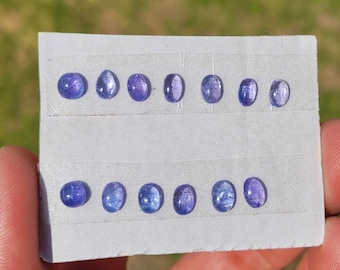 1 Piece 5-6mm Tanzanite Freeform Flat Back Gemstone Cabochon Multiple Choice Listing