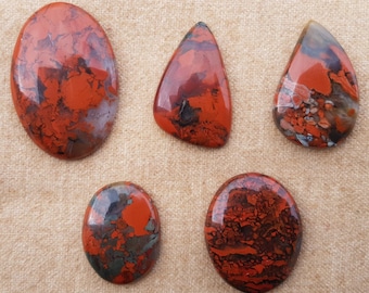 Oval Shape 30x18x3mm Top Quality Loose Stone Cabochon Red Snake Skin Jewelry Making Crt 32.35 Red Skin Jasper Cabochon Gemstone