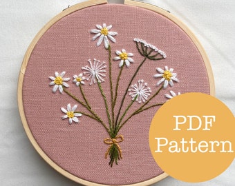 Dainty Flowers PDF Embroidery Pattern