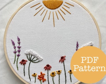 Wildflowers PDF Embroidery Pattern