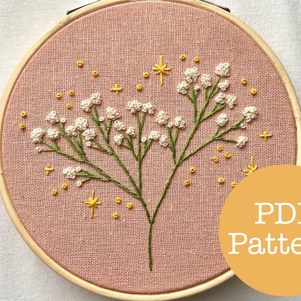 Baby's Breath PDF Embroidery Pattern