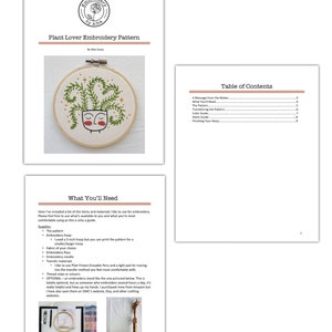 Plant Lover PDF Embroidery Pattern image 3