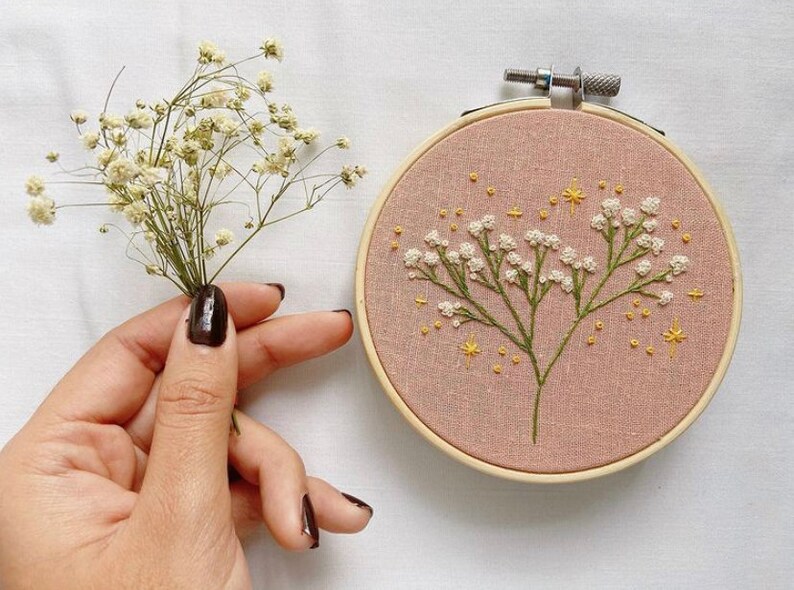 Baby's Breath PDF Embroidery Pattern Etsy