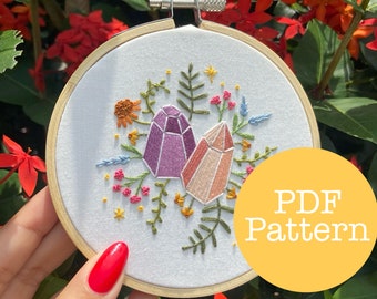 Crystal Vibes PDF Embroidery Pattern