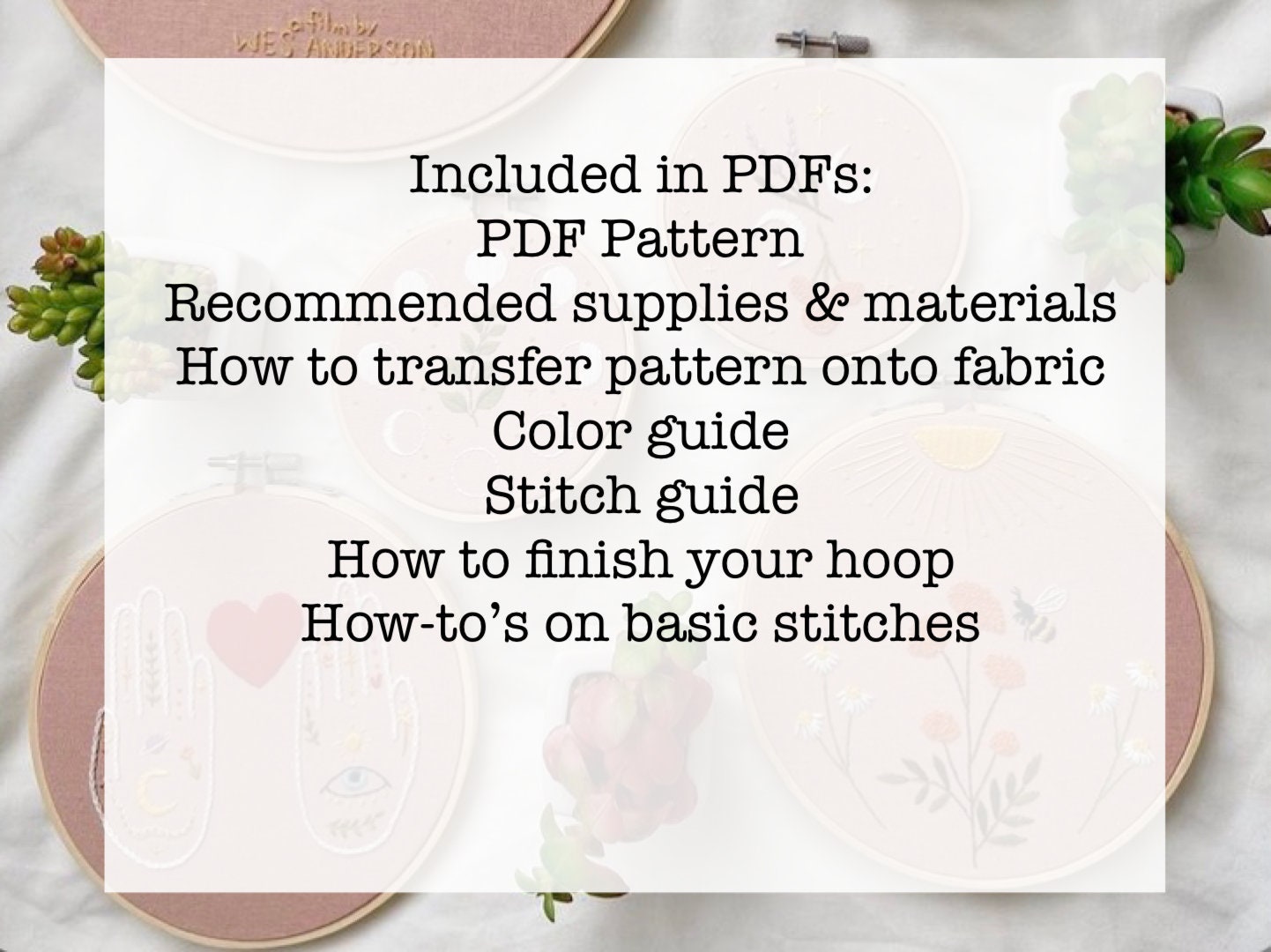 Moon Phases PDF Embroidery Pattern - Etsy