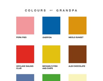Personalised Colours Of You Print