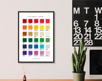 Colours of Leeds print