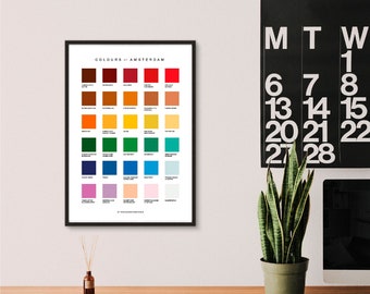 Colours of Amsterdam print