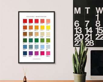 Colours of Manchester Print
