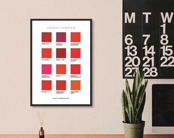 Spectrum Colours of Sheffield Prints