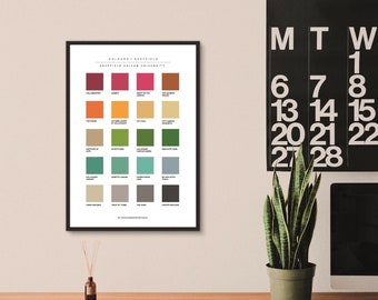 Colours of Hallam University Print