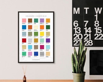 Colours Of Sheffield Print (Version 1)