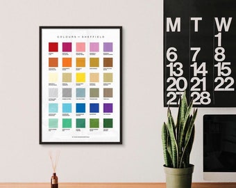 Colours Of Sheffield Print (Version 2)