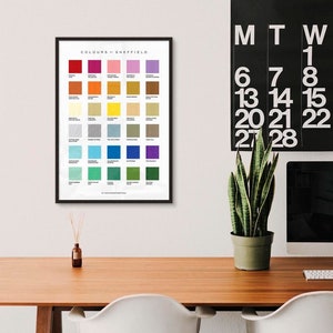Colours Of Sheffield Print (Version 2)