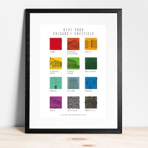 Reyt Good Colours of Sheffield A3 Print