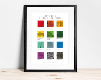 Reyt Good Colours of Sheffield Print