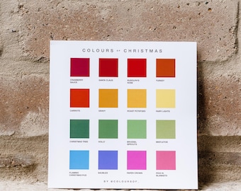 Colours of Christmas Greetings Card