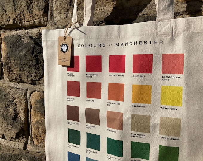 Colours of Manchester Tote Bag