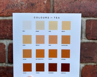 Colours of Tea Greetings Card