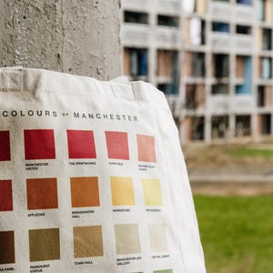 Farben von Manchester Tragetasche