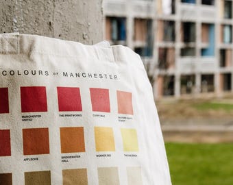 Colours of Manchester Tote Bag