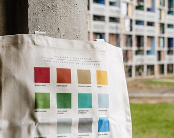 Colours Of Sheffield University Tote Bag