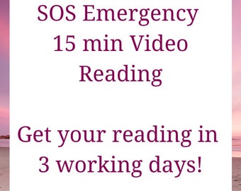 Emergency SOS Video reading: Get your reading within 3 working days!