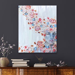 Original Large Abstract Figure Painting 24x30