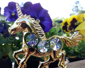 Swarovski Crystal Unicorn Figurine #630119 W/ Box - Art Glass