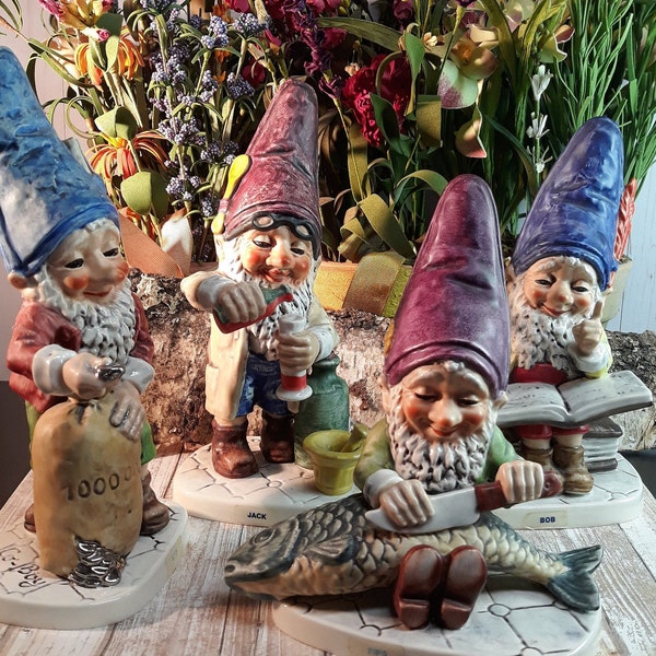 Santas Elves German Hummel Co-Boy Gnome Utz Jack Bob or Fips TMK6 Goebel Germany Gnome Missing Bee Vintage