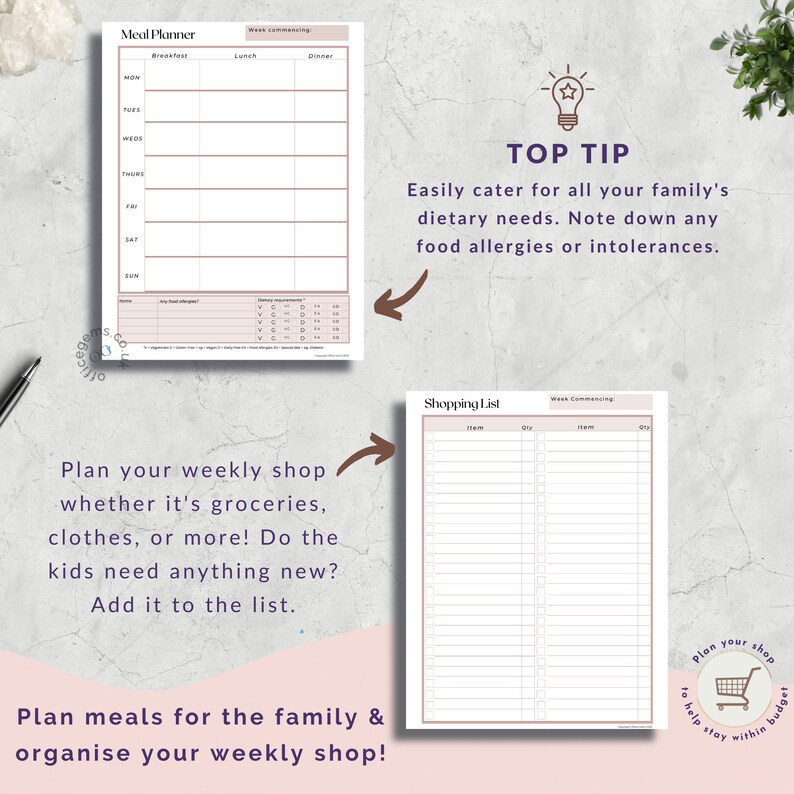 Organise the Kids Printables for Busy Parents - Etsy UK