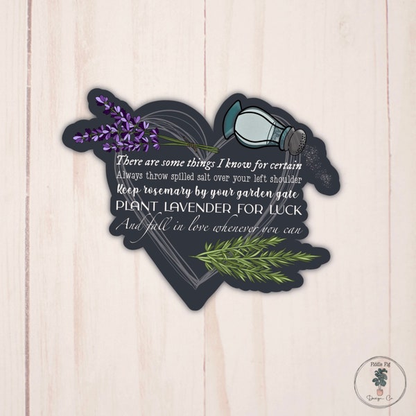 Practical Magic Quote Sticker | Magic Sticker | Practical Magic | Water Bottle Sticker | Vinyl Sticker