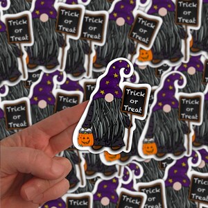 Halloween Gnome Sticker | Trick or Treat Sticker | Halloween Sticker | Gnome Sticker