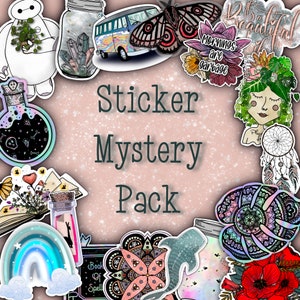 Mystery Sticker Pack | Vinyl Stickers | Laptop Stickers | Hydroflask Stickers | Mystery Pack