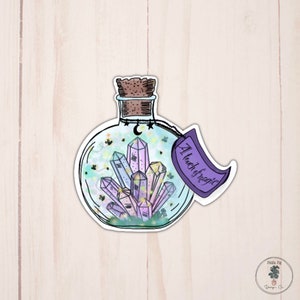 A Touch of Magic Sticker | Magie | Hexe | Trank | Vinyl-Aufkleber | Wasserflasche Sticker