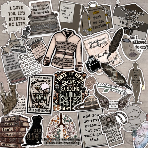 Taylor Inspired  Tortured Poets Quote Sticker | TTPD Album | Taylor | Quote Stickers