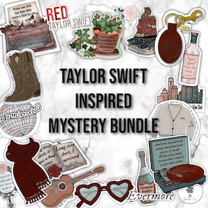 Taylor Inspired Mystery Sticker Pack | Vinyl Stickers | Laptop Stickers | Hydroflask Stickers | Mystery Pack | Taylor |
