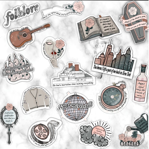 Taylor Inspired  Folklore Quote Sticker | Folklore Album | Taylor | Quote Stickers