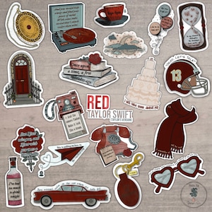 Citações vermelhas adesivos de <br> Entrega Rápida? Álbum Vermelho | Taylor | Adesivos de citações