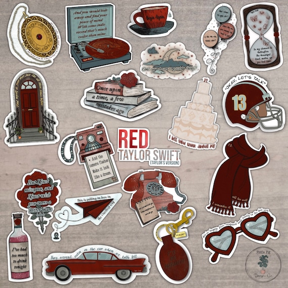 Red Quote Sticker Red Album Taylor Quote Stickers 