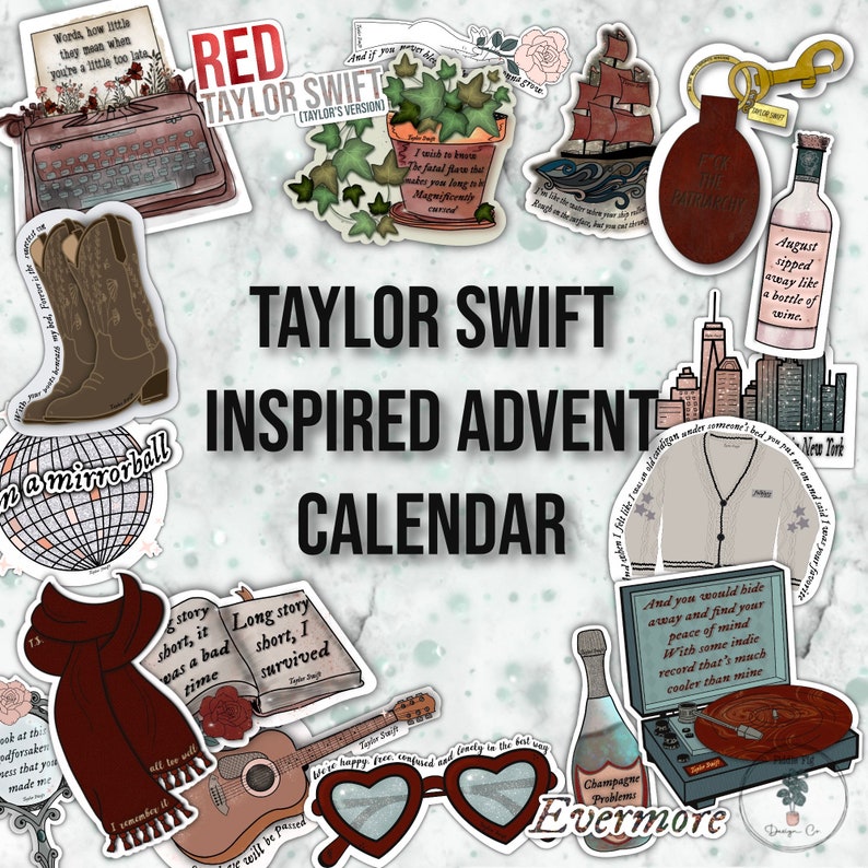 taylor-swift-inspired-advent-calendar-vinyl-stickers-etsy-canada