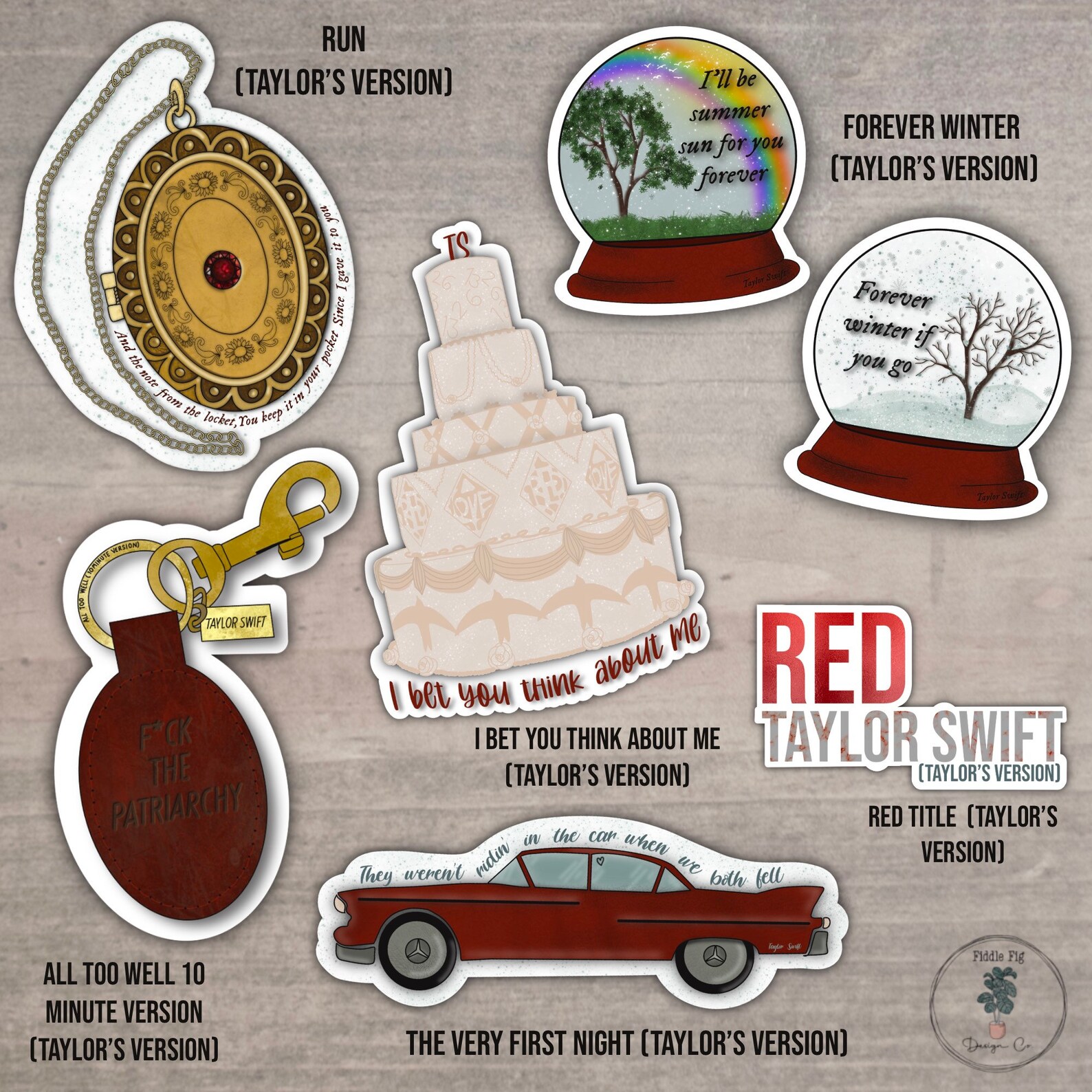 Red taylors Version Quote Sticker Red taylors Version Etsy