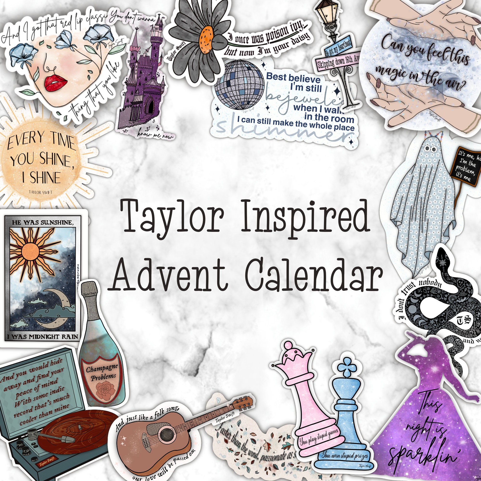 DIY Taylor Swift Advent Calendar - Pineapple Paper Co.